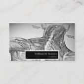 Carte De Visite Antique nomination de chiropraticien anatomique (Devant)