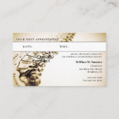 Carte De Visite Antique nomination de chiropraticien anatomique (Dos)