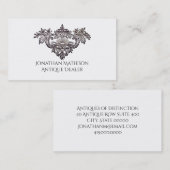 Carte De Visite Antique Ornement Architectural Antique Concessionn (Devant / Derrière)