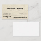 Carte De Visite Antique papier Arrière - plan personnalisé double  (Devant / Derrière)