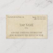 Carte De Visite Antique Parchment (Devant)