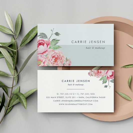 Carte De Visite Antique Peony Colorblock
