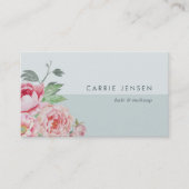 Carte De Visite Antique Peony Colorblock (Devant)