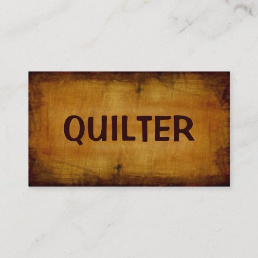 Carte de visite antique Quilter (Devant)
