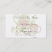 Carte De Visite Antique thé vintage (Dos)