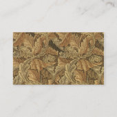 Carte De Visite Antique Victorien William Morris Acanthus Feuille (Dos)