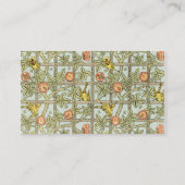 Carte De Visite Antique Victorien William Morris Rose Vine Trellis (Dos)