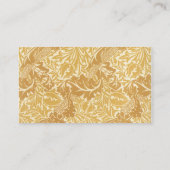 Carte De Visite Antique victorienne Fleurs Floral William Morris (Dos)