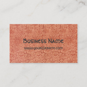 Carte De Visite Antique victorienne William Morris damas floral