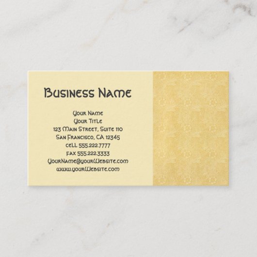 Carte De Visite Antique Victorienne William Morris Fleurs du Jardi (Devant)