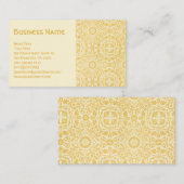 Carte De Visite Antique Victorienne William Morris Fleurs Floral (Devant / Derrière)