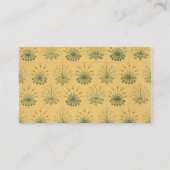 Carte De Visite Antique Victorienne William Morris Fleurs Floral (Dos)