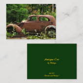 Carte De Visite Antique voiture ATC (Devant / Derrière)