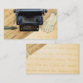 Carte De Visite Antiquité de cru d'auteur d'auteur de machine à (Devant / Derrière)