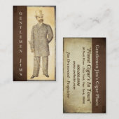 Carte De Visite Antiquité victorienne de cru de messieurs (Devant / Derrière)