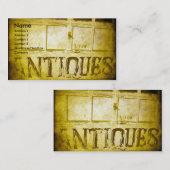 Carte De Visite Antiquités (Devant / Derrière)