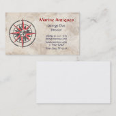 Carte De Visite Antiquités marines (Devant / Derrière)