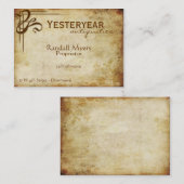Carte De Visite Antiquités vintages classiques (Devant / Derrière)