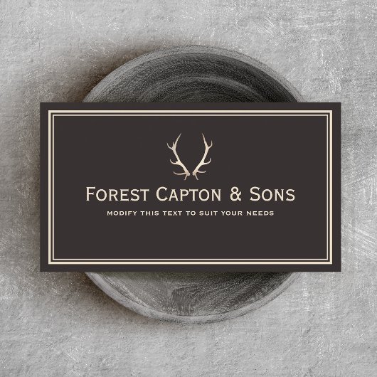 Carte De Visite Antlers de cerfs