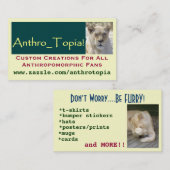 Carte De Visite Antrho_Topia 2 (Devant / Derrière)