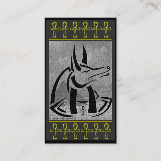 Carte de visite Anubis (Devant)