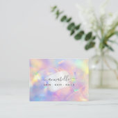 Carte De Visite *~* AP26 OPAL Arc-en-ciel QR Holographe Ethereal  (Debout devant)