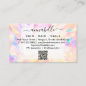Carte De Visite *~* AP26 OPAL QR Prisme Ethérée en cristal arc-en- (Dos)