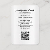 Carte De Visite *~* AP2 Pastel Code QR Abstrait Mandala Foil  (Dos)