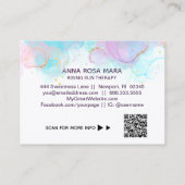 Carte De Visite *~** AP46 Pastel Gold Parties scintillant Abstrait (Dos)