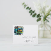 Carte De Visite *~* AP49 Cabine rustique QR Magique Mystique (Debout devant)