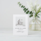 Carte De Visite *~* AP49 Rustic Cabine Cottage QR Enchanting (Debout devant)