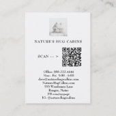 Carte De Visite *~* AP49 Rustic Cabine Cottage QR Enchanting (Dos)