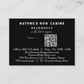 Carte De Visite *~* AP49 Rustique QR Parties scintillant en bois P (Dos)