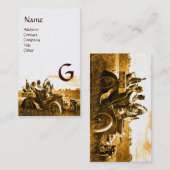 CARTE DE VISITE APACHES ET GERONIMO CONDUISANT UNE VOITURE À MOTEU (Devant / Derrière)