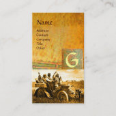 CARTE DE VISITE APACHES ET GERONIMO CONDUISANT UNE VOITURE À MOTEU (Devant)