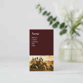 CARTE DE VISITE APACHES ET GERONIMO CONDUISANT UNE VOITURE À MOTEU (Debout devant)