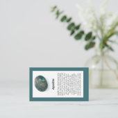Carte De Visite Apatite Cristal Signification Bijoux Display Gemst (Debout devant)