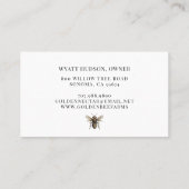 Carte De Visite Apiaire apicole peint apicole apiculteur (Dos)