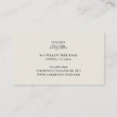 Carte De Visite Apiaire du logo de l'abeille miel (Dos)