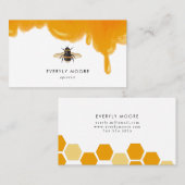 Carte De Visite Apiarist Honey, gardien d'abeilles moderne (Devant / Derrière)