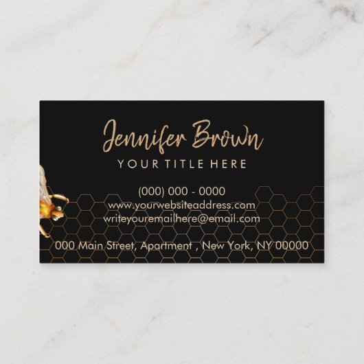 Carte De Visite Apiary (Dos)