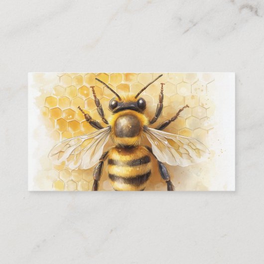 Carte De Visite Apiary de miel d'abeille (Dos)