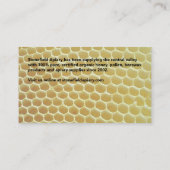 Carte De Visite Apiary Golden Honeycomb (Dos)