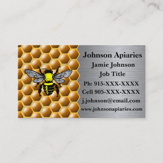 Carte de visite apicole (Devant)