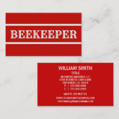 Carte de visite apiculteur (Devant / Derrière)