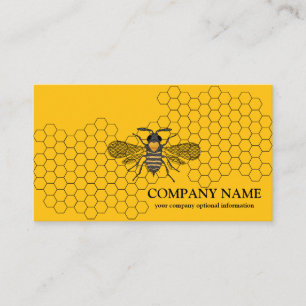 Carte De Visite Apiculteur Abeille à Miel de Ruches Vintage