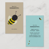 Carte De Visite apiculture d'abeille kawaii (Devant / Derrière)
