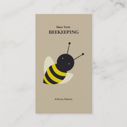 Carte De Visite apiculture d'abeille kawaii (Devant)