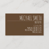 Carte De Visite Apière apicultrice de poitrine de miel biologique  (Dos)