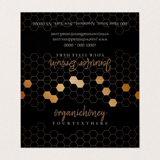 Carte De Visite Apière d'abeille (Extérieur déplié)